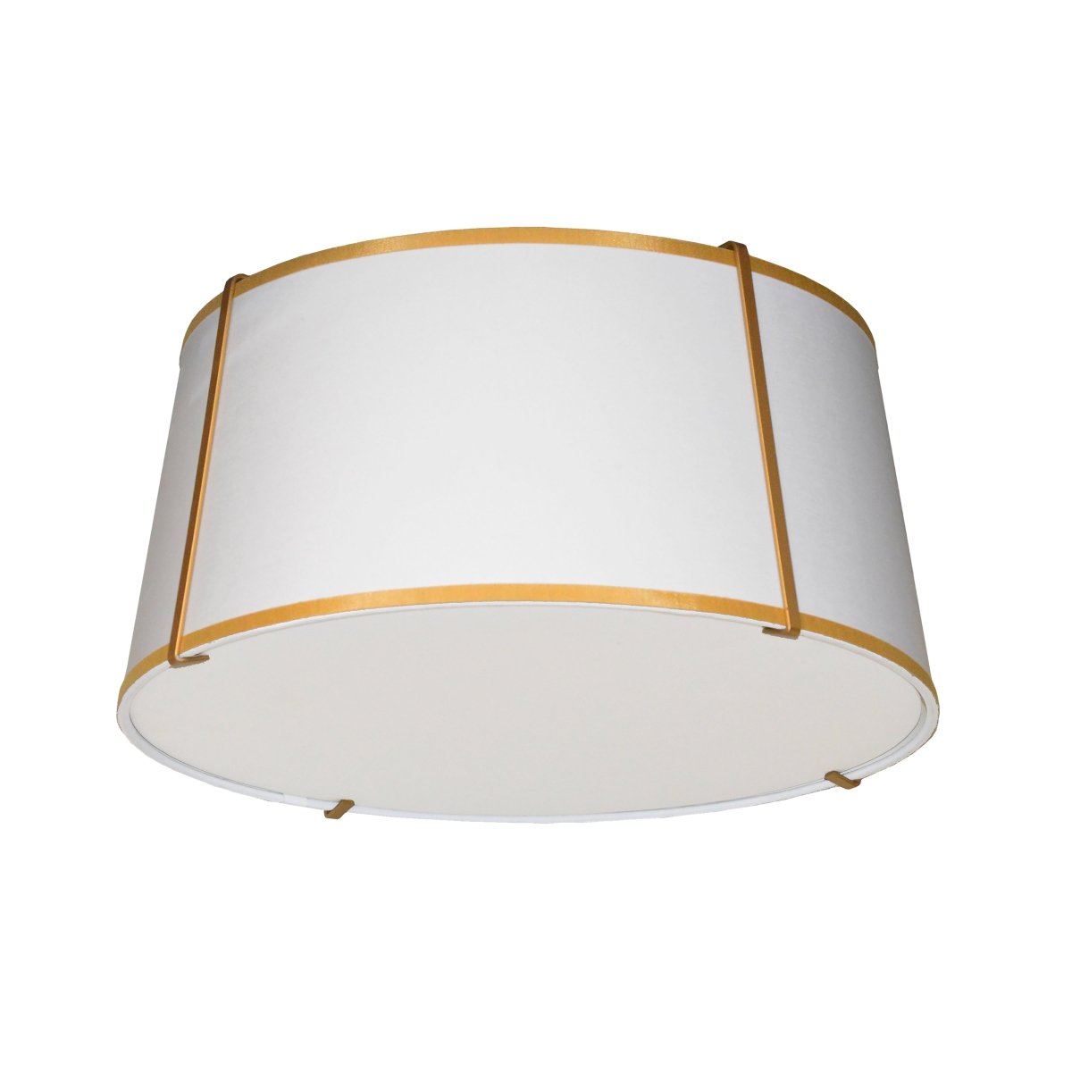 Plafonnier Trapezoid - Or Blanc 16" by Dainolite | Luminaires & cie