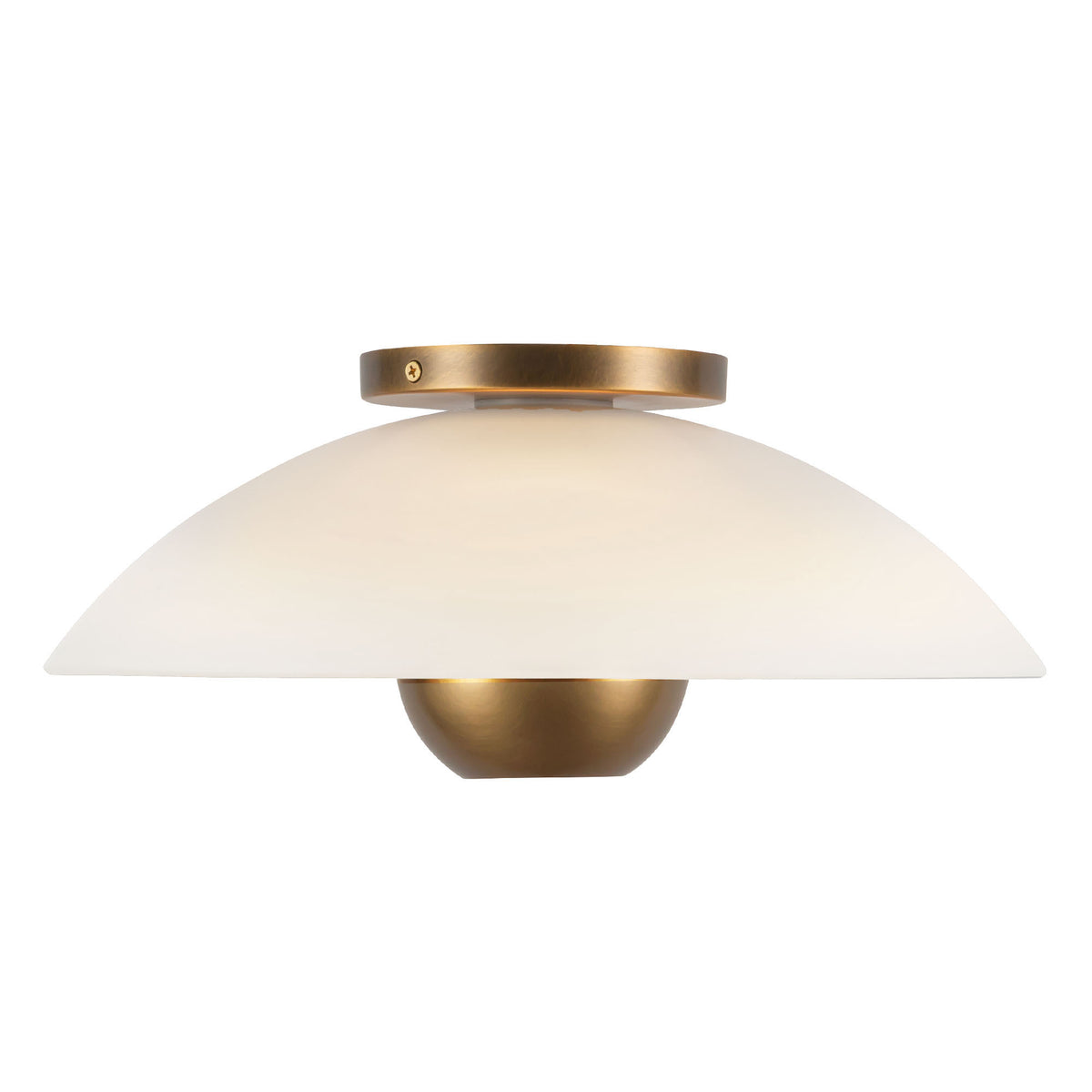 Plafonnier Umbra Laiton vieilli / Verre opale – vue 2