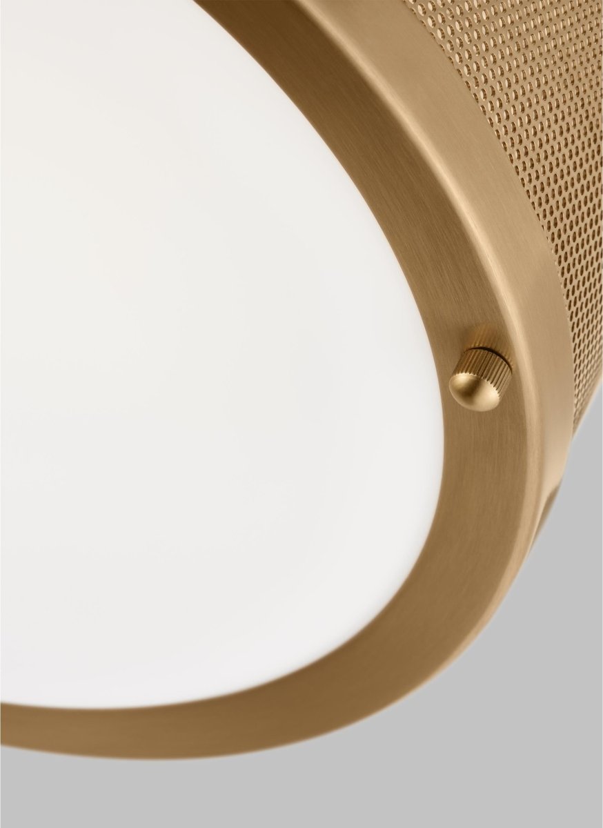 Plafonnier Vander - Laiton satiné Ampoules DEL incluses by Visual Comfort Studio | Luminaires & cie