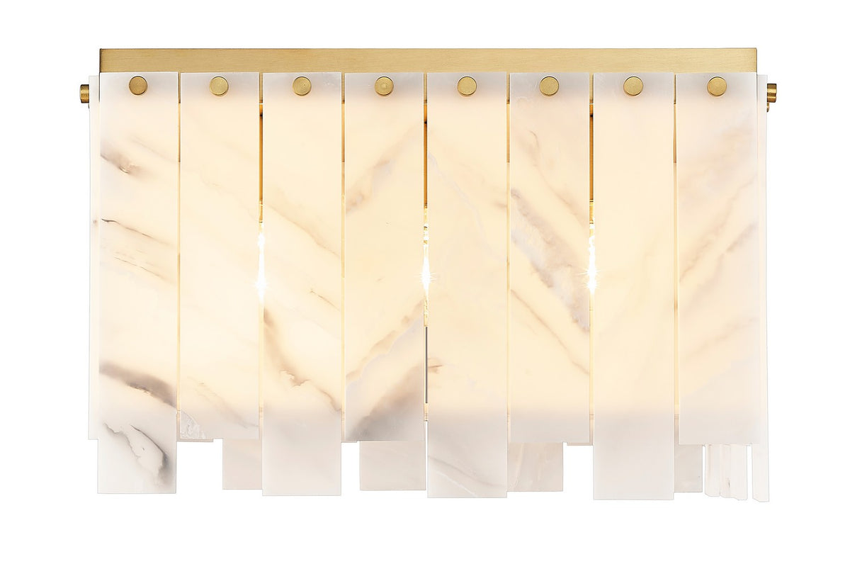 Plafonnier Viviana Laiton frotté, 17 1/2" – vue 3