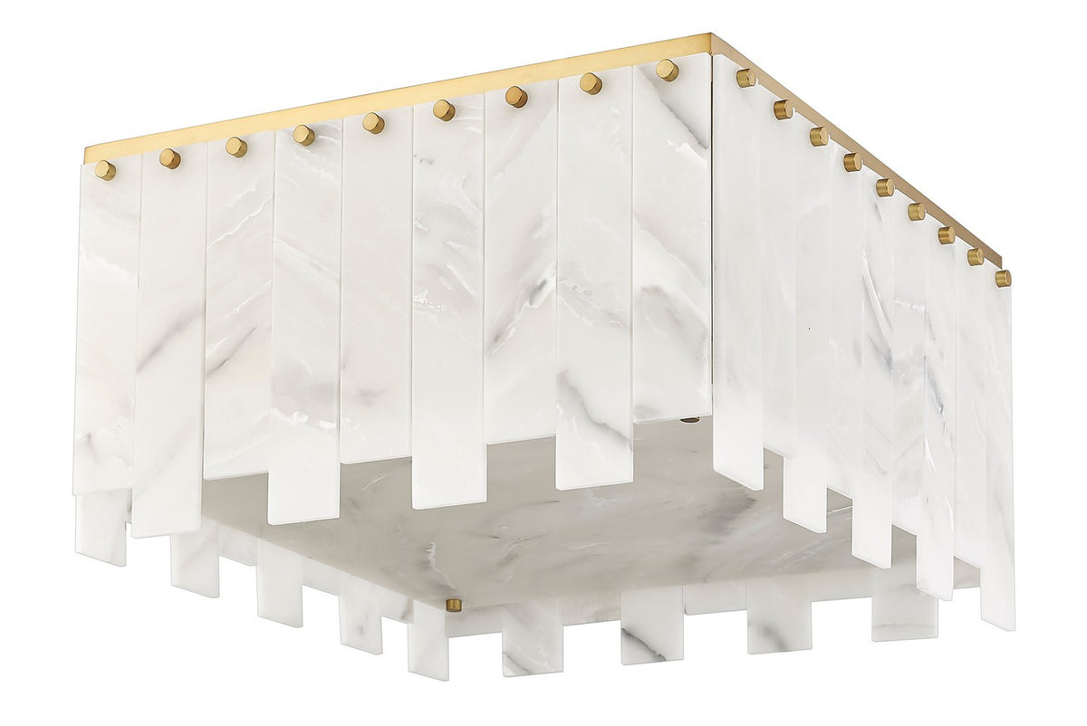 Plafonnier Viviana Laiton frotté, 19 1/2" – vue 4