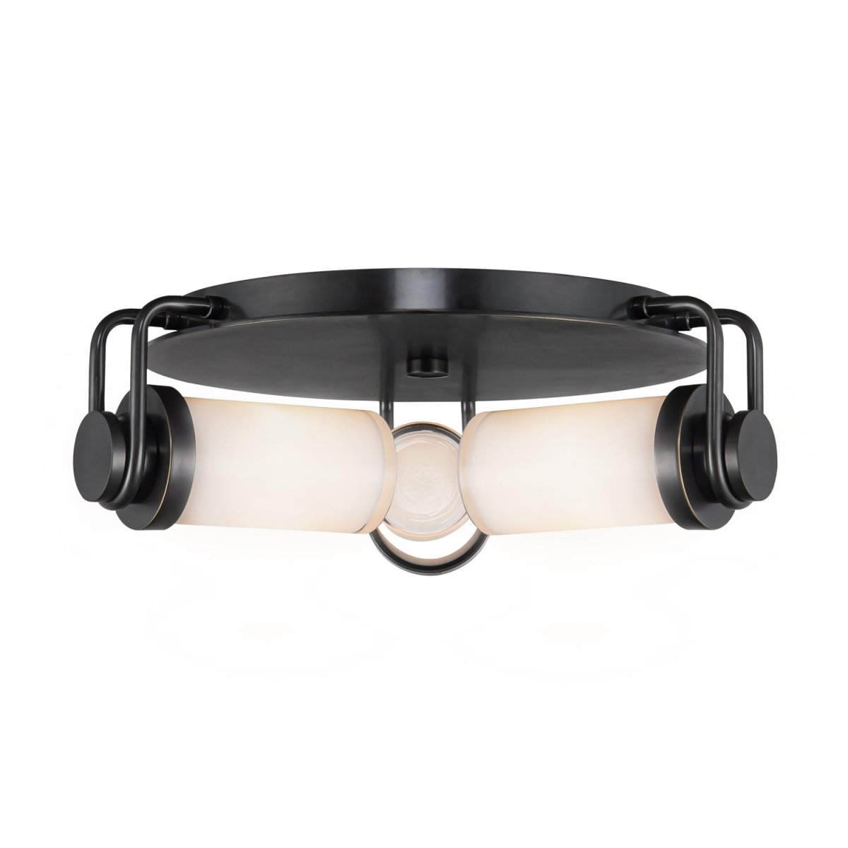 Plafonnier Wynwood - Bronze urbain / opale brillante by Alora Lighting | Luminaires & cie