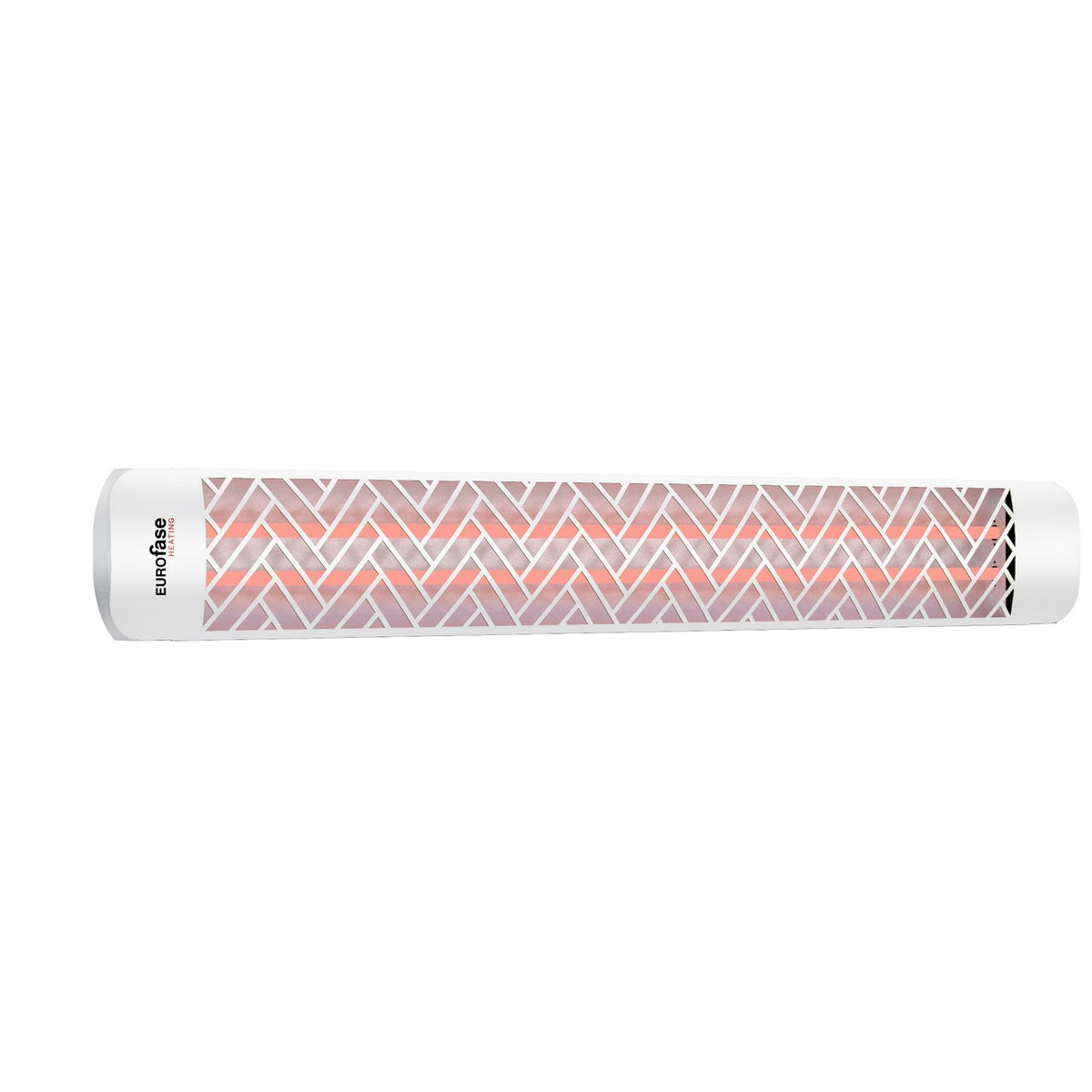 Plaque décorative pour chaufferette Décor Plate Chevron, Blanc, 63.4" – Eurofase