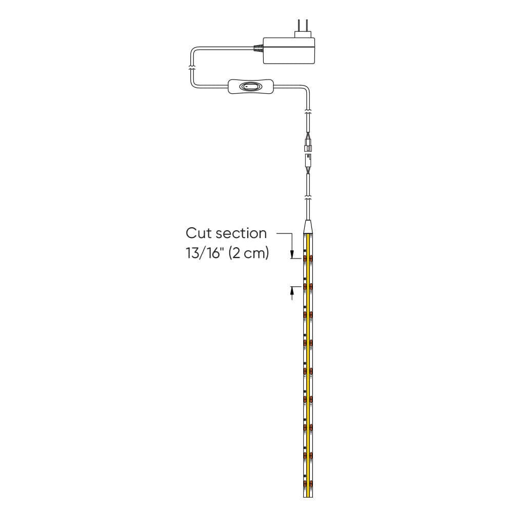 Ruban DEL Cob-Tape - 118 12V by dals | Luminaires & cie