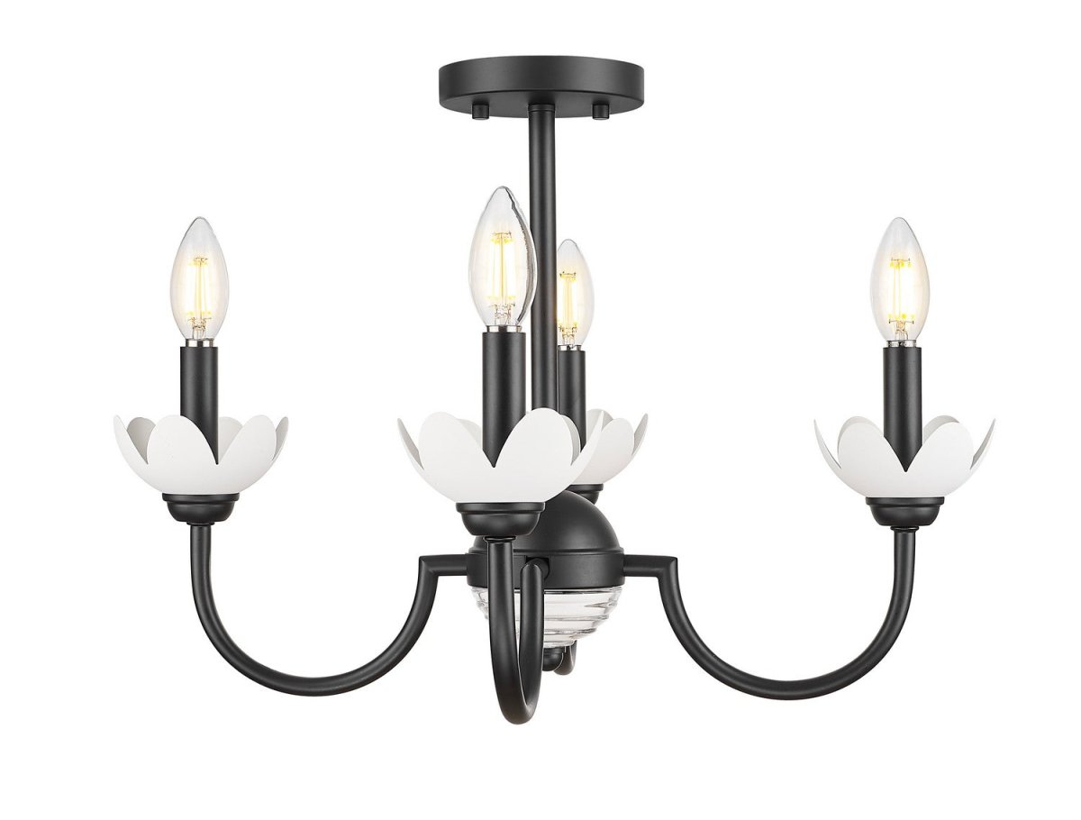 Semi-plafonnier Allistair - Noir mat by Z-Lite | Luminaires & cie