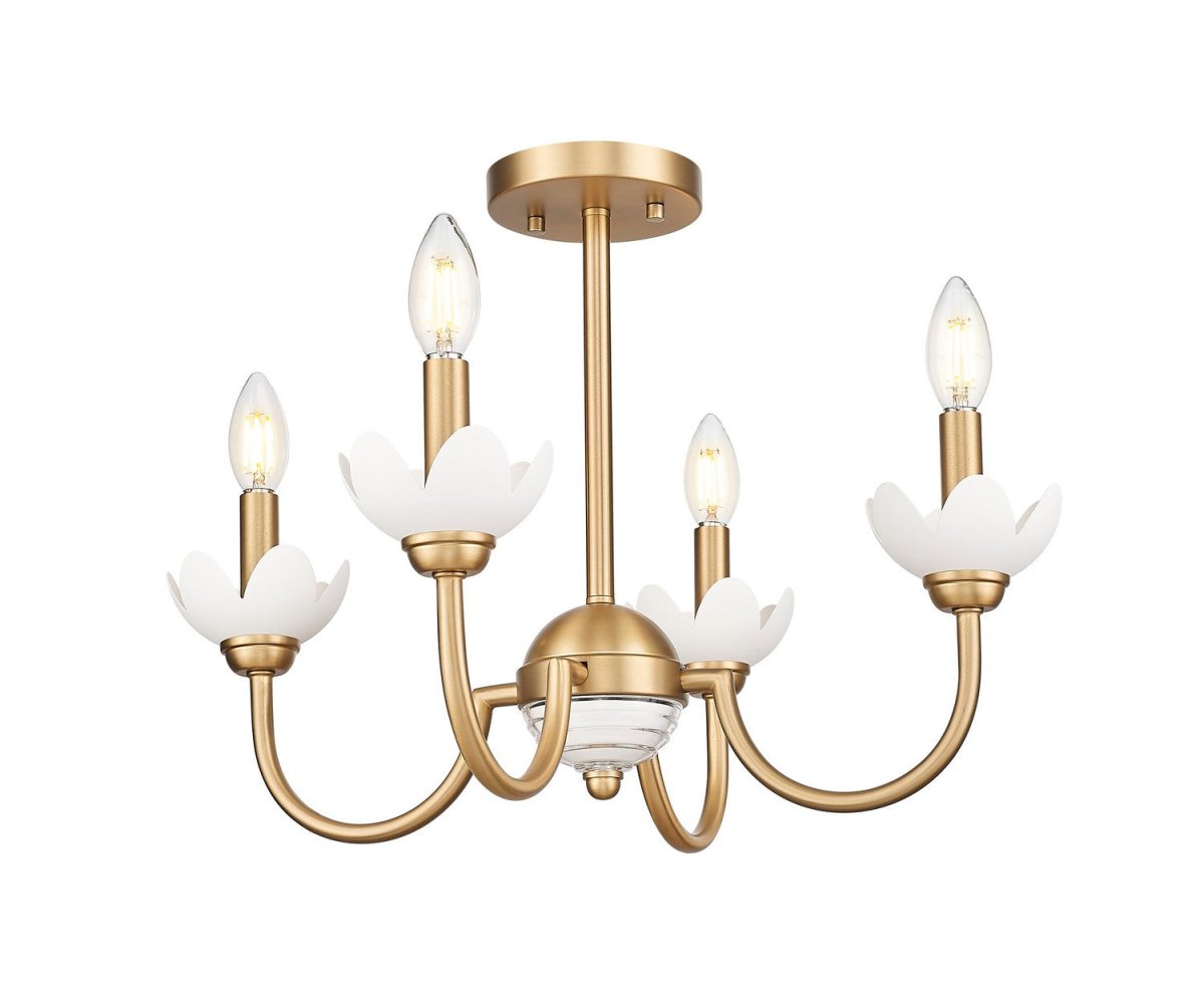Semi-plafonnier Allistair - Or moderne by Z-Lite | Luminaires & cie
