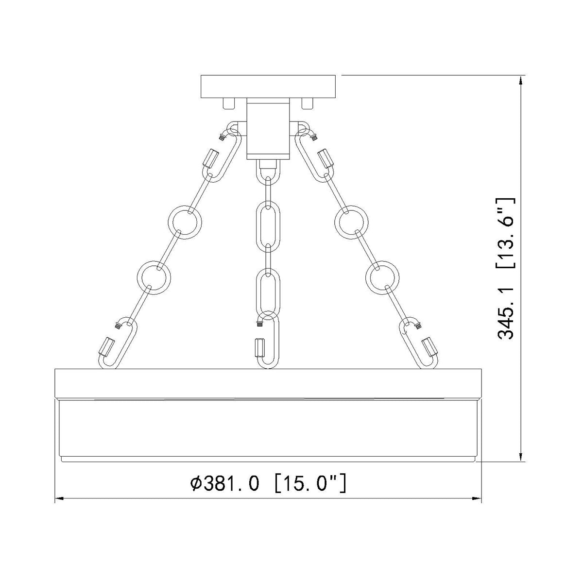 Semi-plafonnier Anders