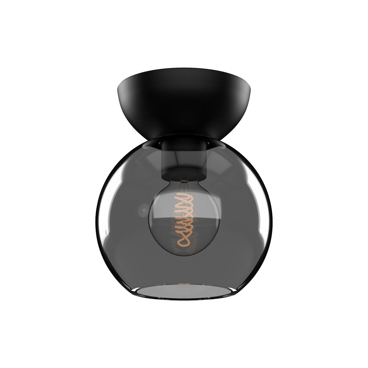 Semi - plafonnier Arcadia - Noir / fumé 6" by Kuzco Lighting | Luminaires & cie