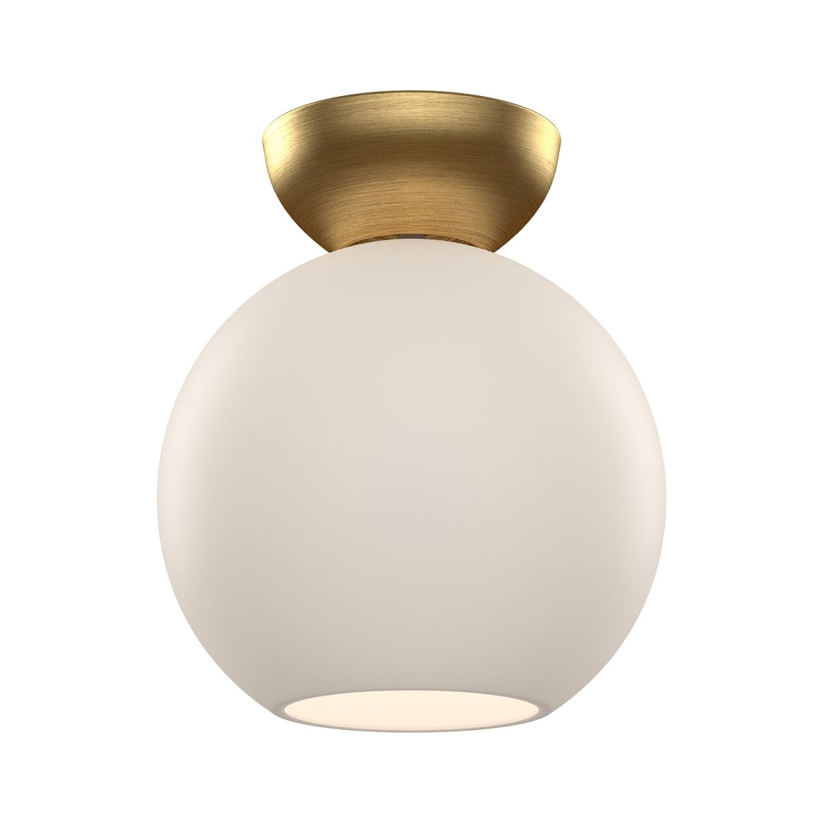 Semi - plafonnier Arcadia - Gold - or / Verre d'Opale 7 7/8" by Kuzco Lighting | Luminaires & cie