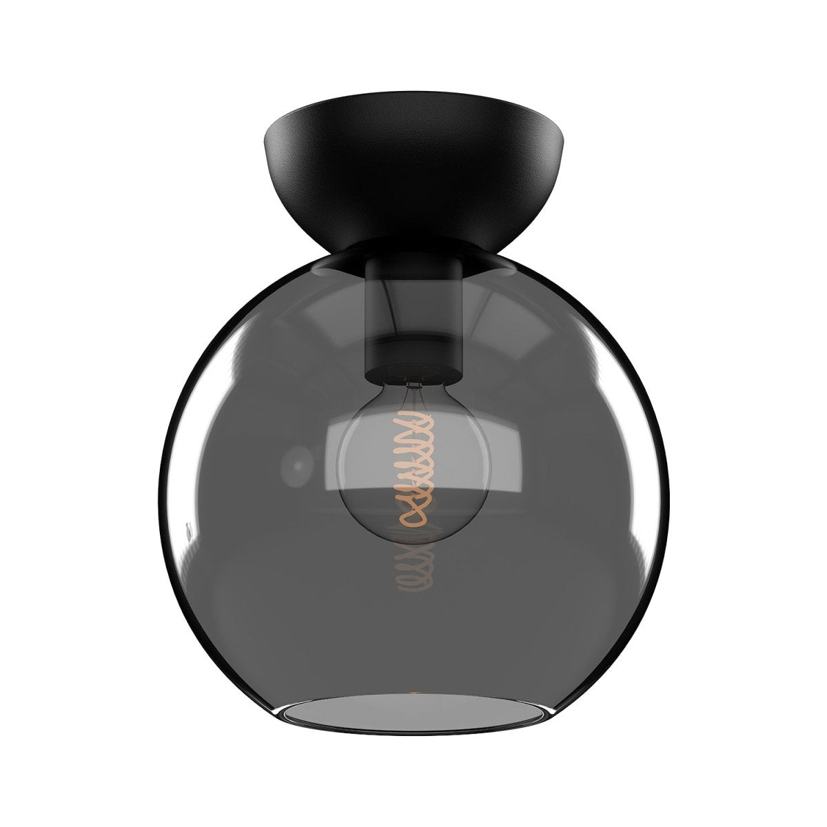 Semi - plafonnier Arcadia - Noir / fumé 7 7/8" by Kuzco Lighting | Luminaires & cie