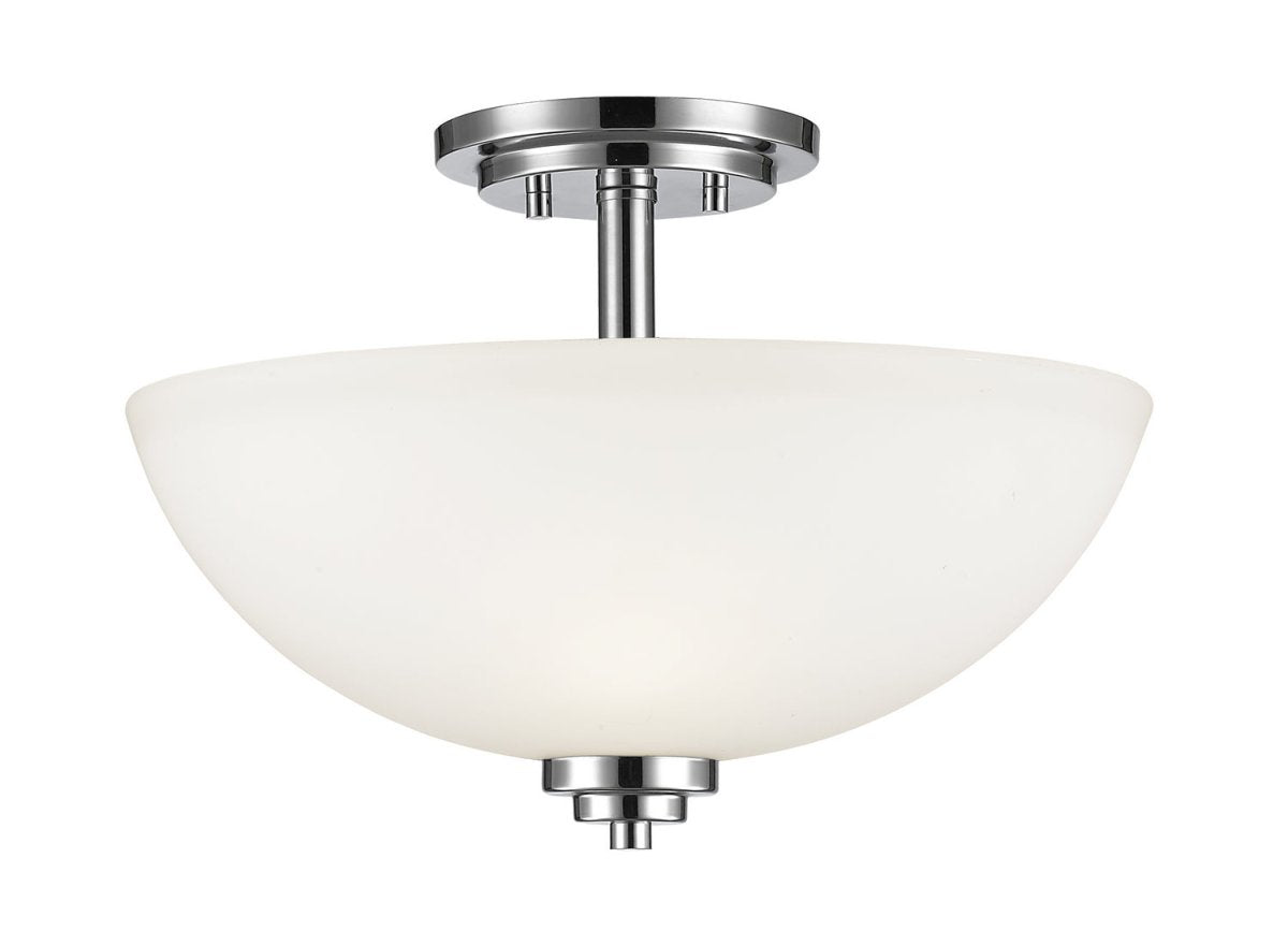 Semi-plafonnier Ashton - Chrome Opale mate by Z-Lite | Luminaires & cie