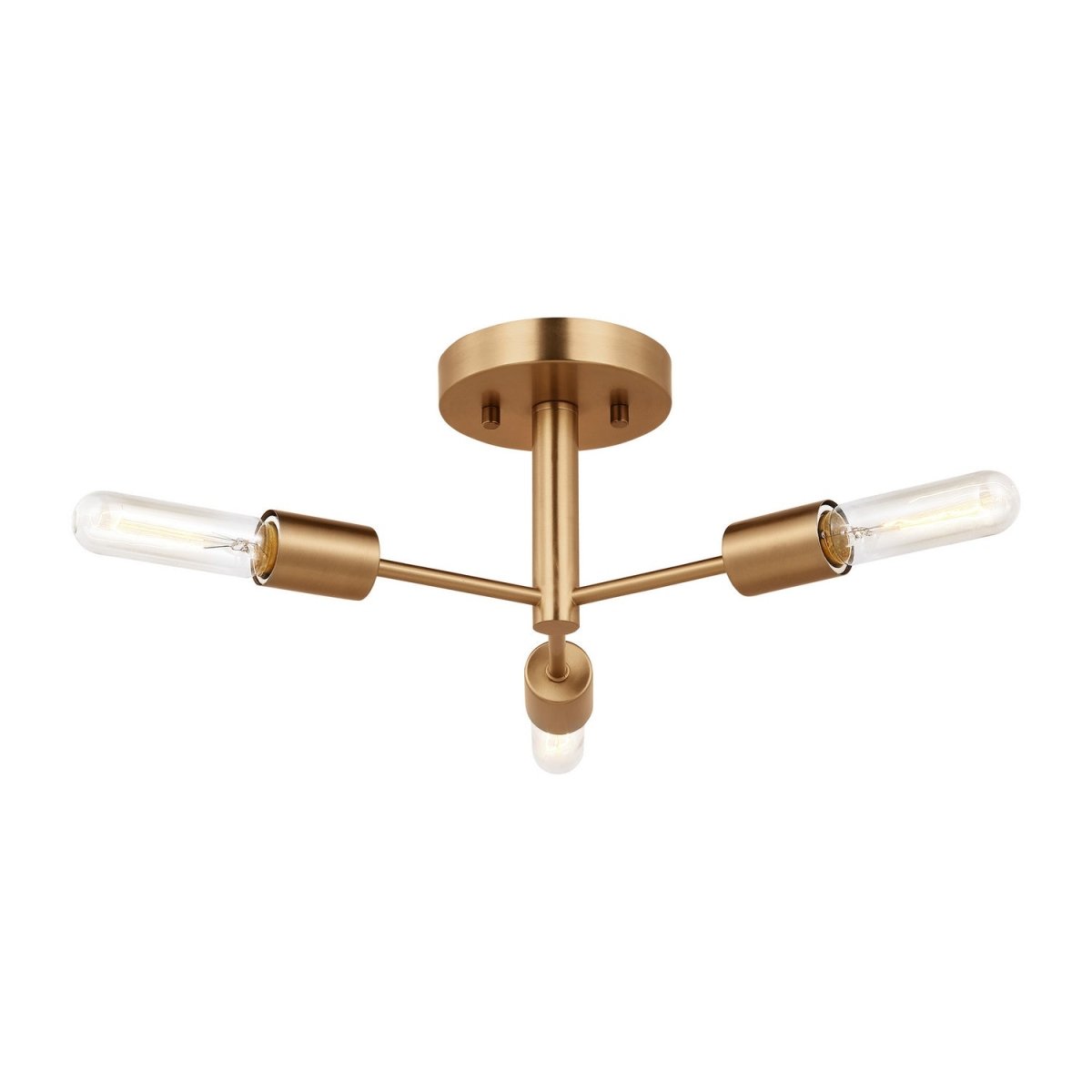 Semi-plafonnier Axis - Laiton satiné by Visual Comfort Studio | Luminaires & cie