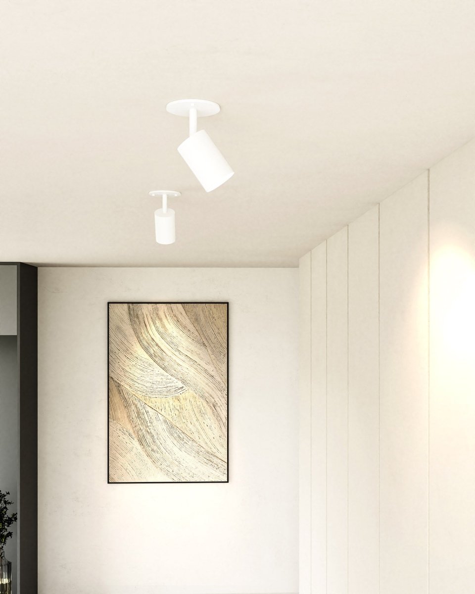 Semi - plafonnier Barclay - Blanc by Kuzco Lighting | Luminaires & cie