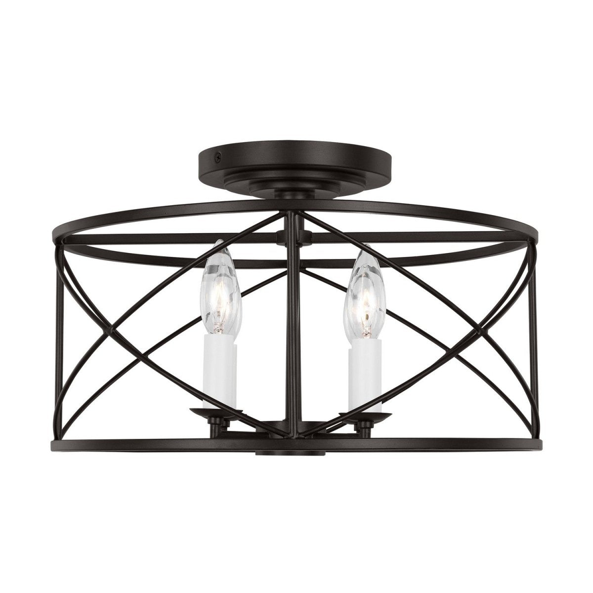 Semi-plafonnier Beatrix - Fer vieilli by Visual Comfort Studio | Luminaires & cie