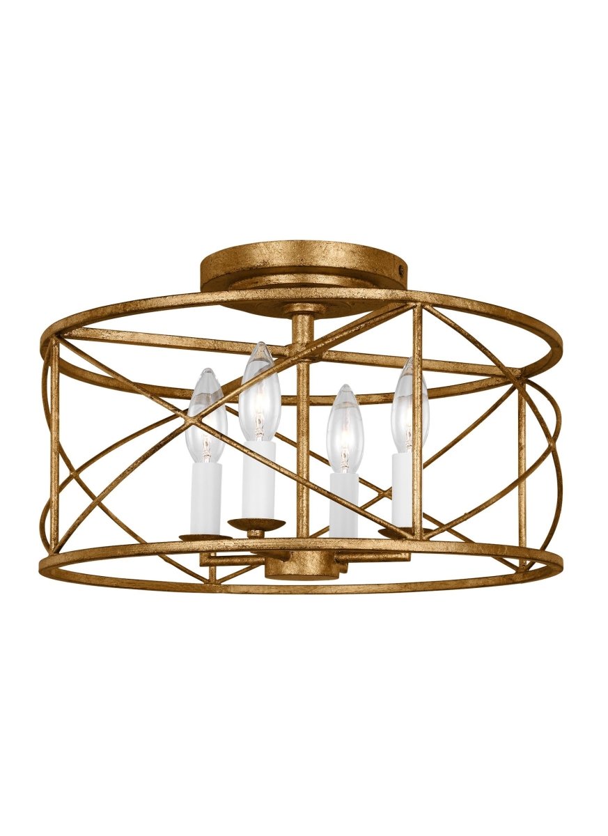 Semi-plafonnier Beatrix - Fer vieilli by Visual Comfort Studio | Luminaires & cie