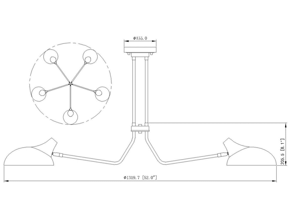 Semi-plafonnier Bellamy - by Z-Lite | Luminaires & cie