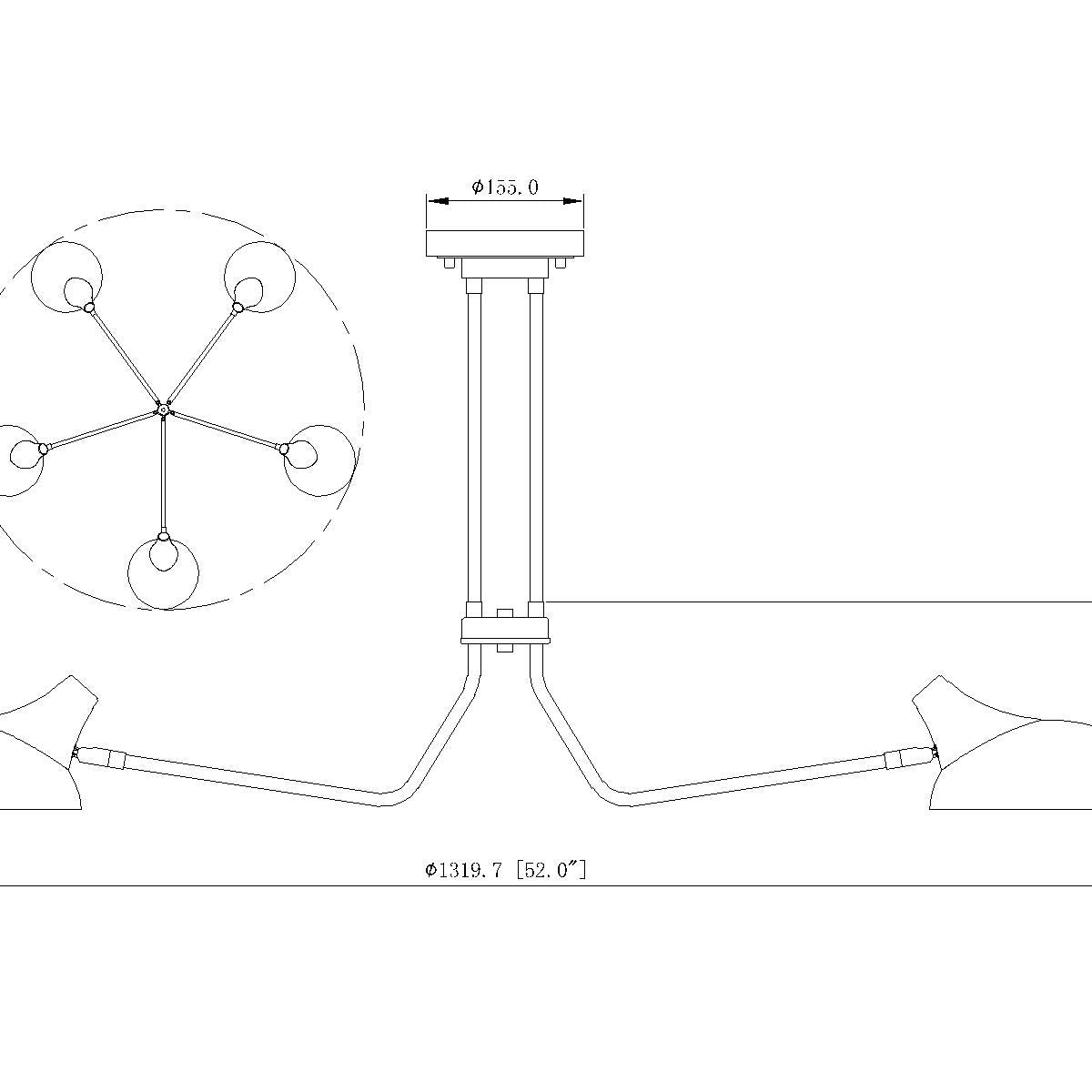 Semi-plafonnier Bellamy