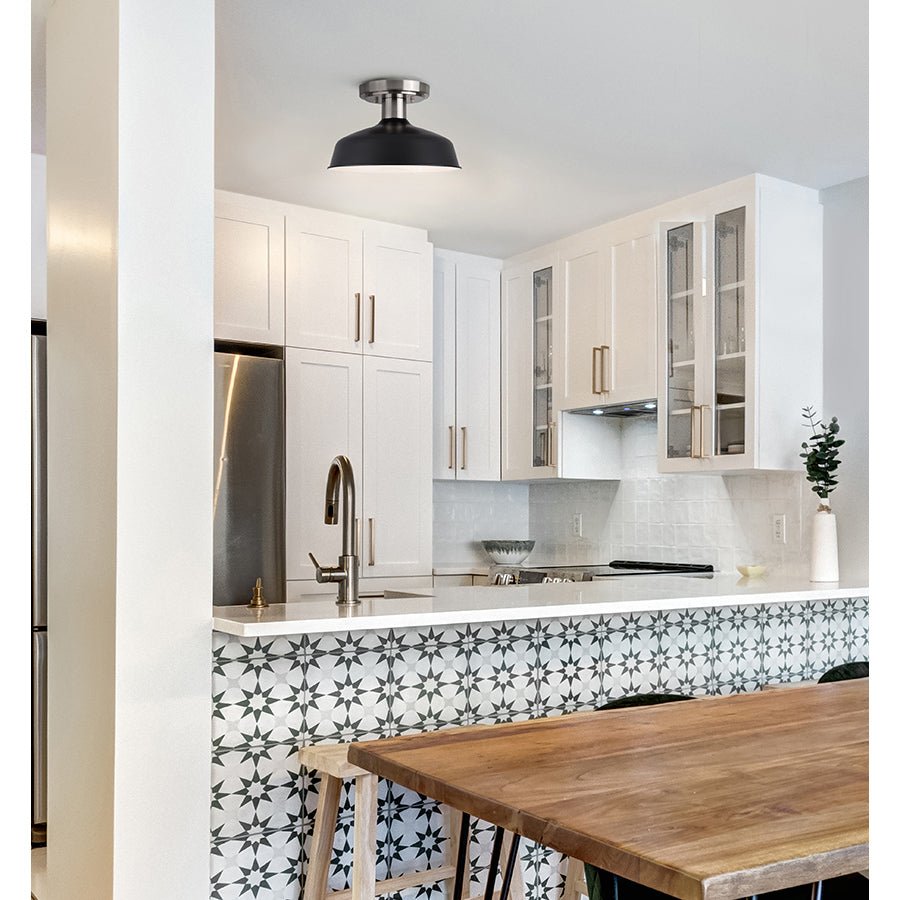 Semi - plafonnier Bello - Or et blanc by Canarm | Luminaires & cie