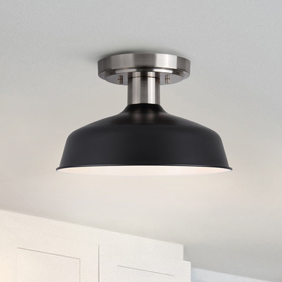 Semi - plafonnier Bello - Or et blanc by Canarm | Luminaires & cie