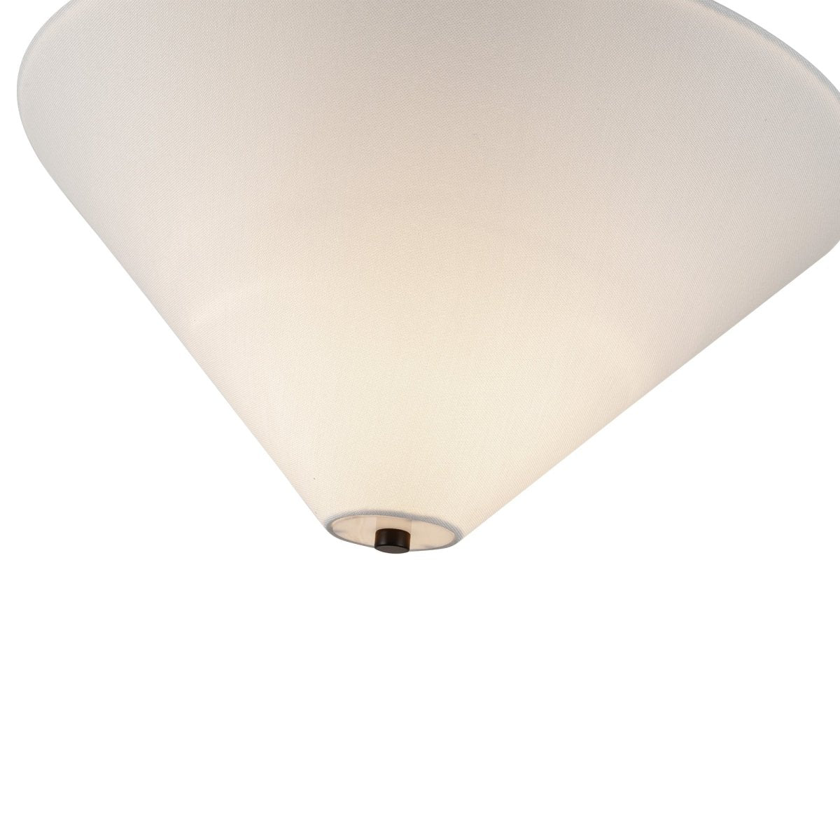 Semi - plafonnier Bridgette - Lin noir / blanc mat by Alora Lighting | Luminaires & cie