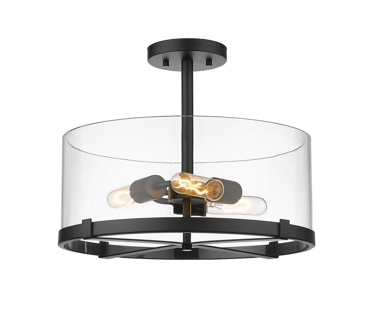 Semi-plafonnier Callista - Noir mat by Z-Lite | Luminaires & cie