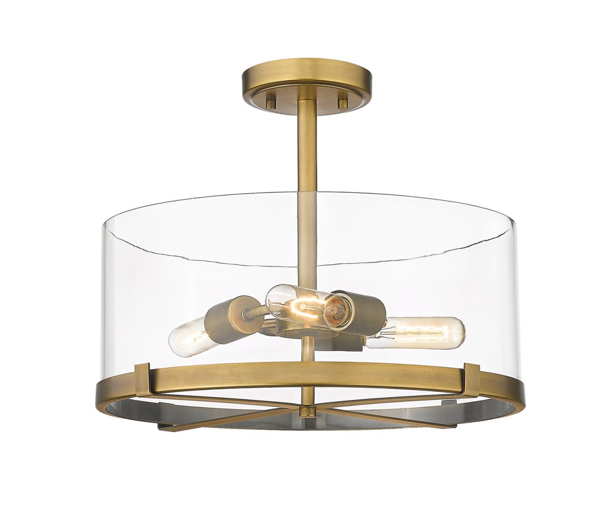Semi-plafonnier Callista - Laiton frotté by Z-Lite | Luminaires & cie