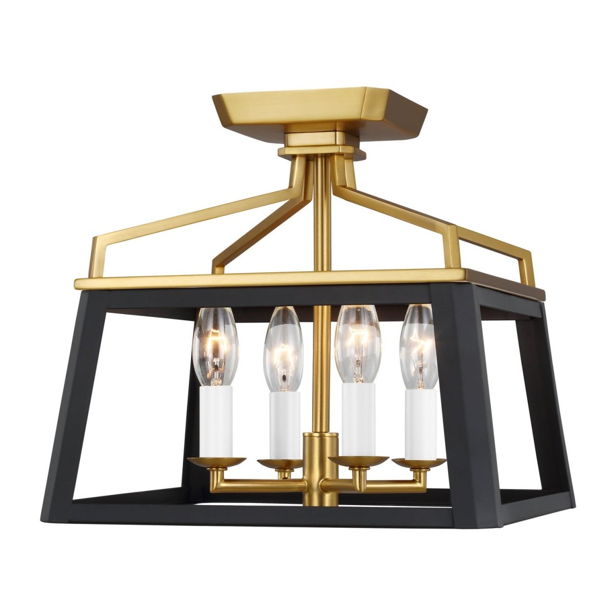 Semi-plafonnier Carlow - Noir minuit by Visual Comfort Studio | Luminaires & cie