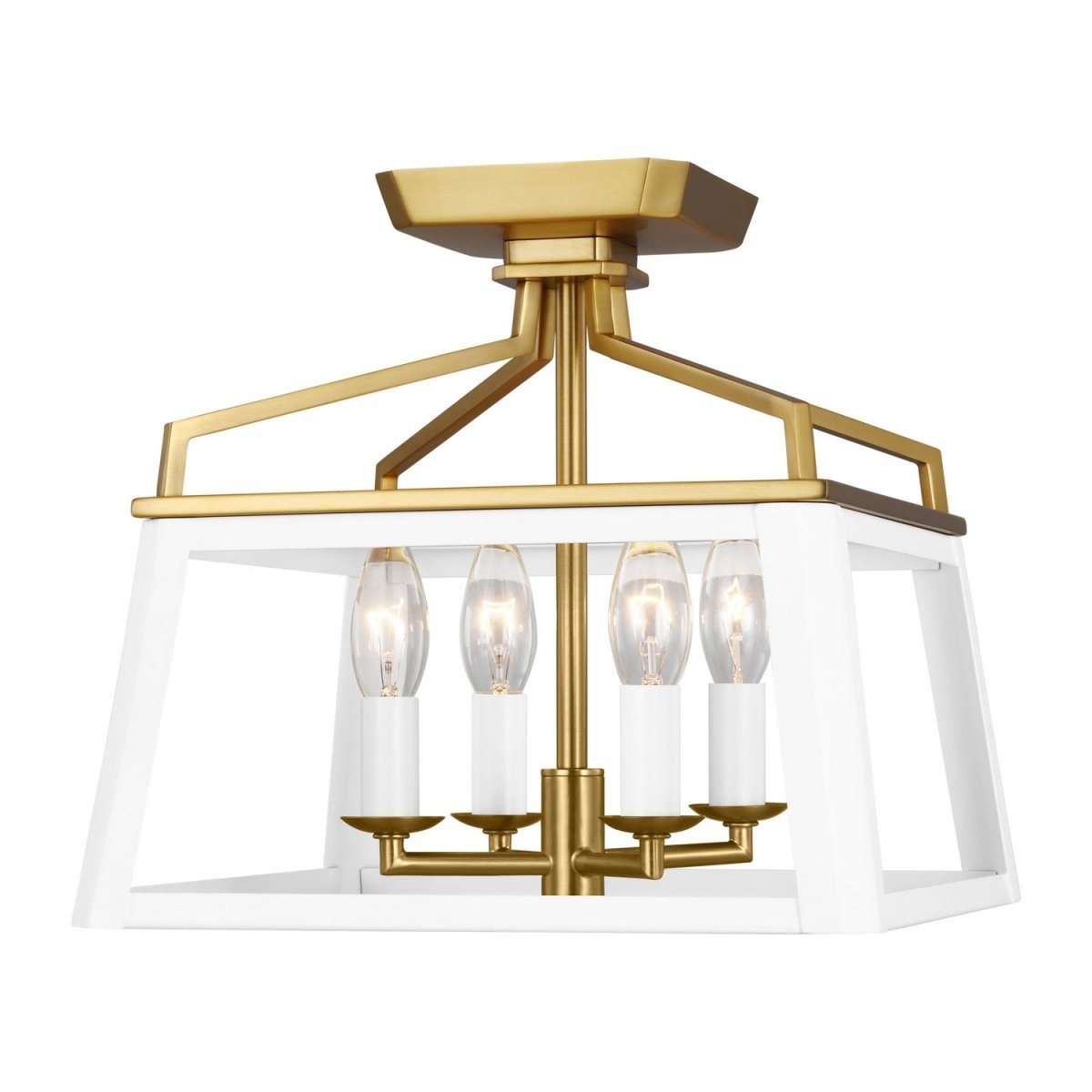 Semi-plafonnier Carlow - Blanc mat by Visual Comfort Studio | Luminaires & cie