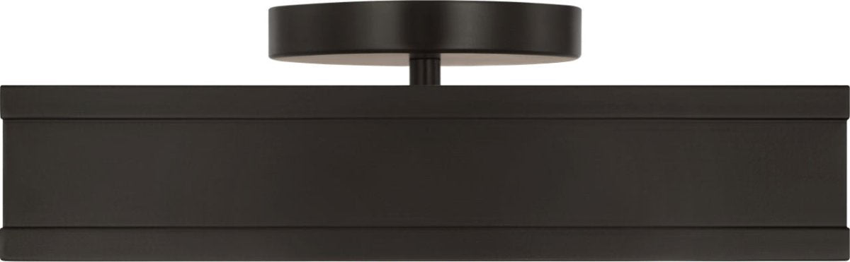 Semi-plafonnier carré Dupont - Fer vieilli 12" by Visual Comfort Studio | Luminaires & cie