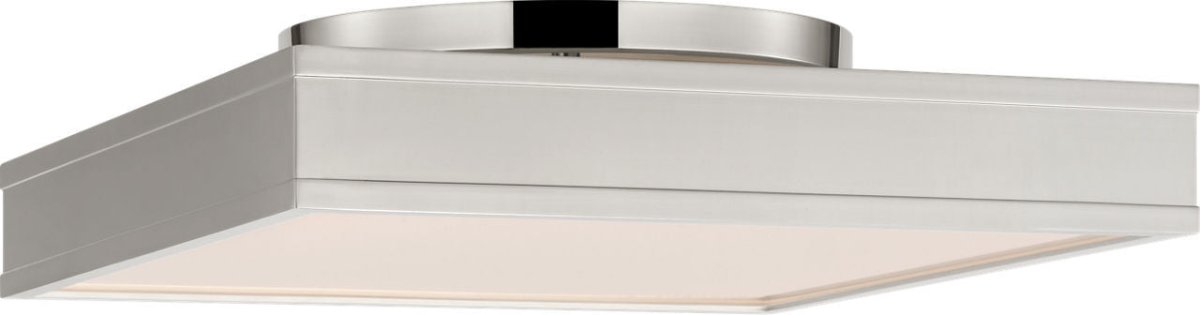 Semi-plafonnier carré Dupont - Nickel poli 12" by Visual Comfort Studio | Luminaires & cie