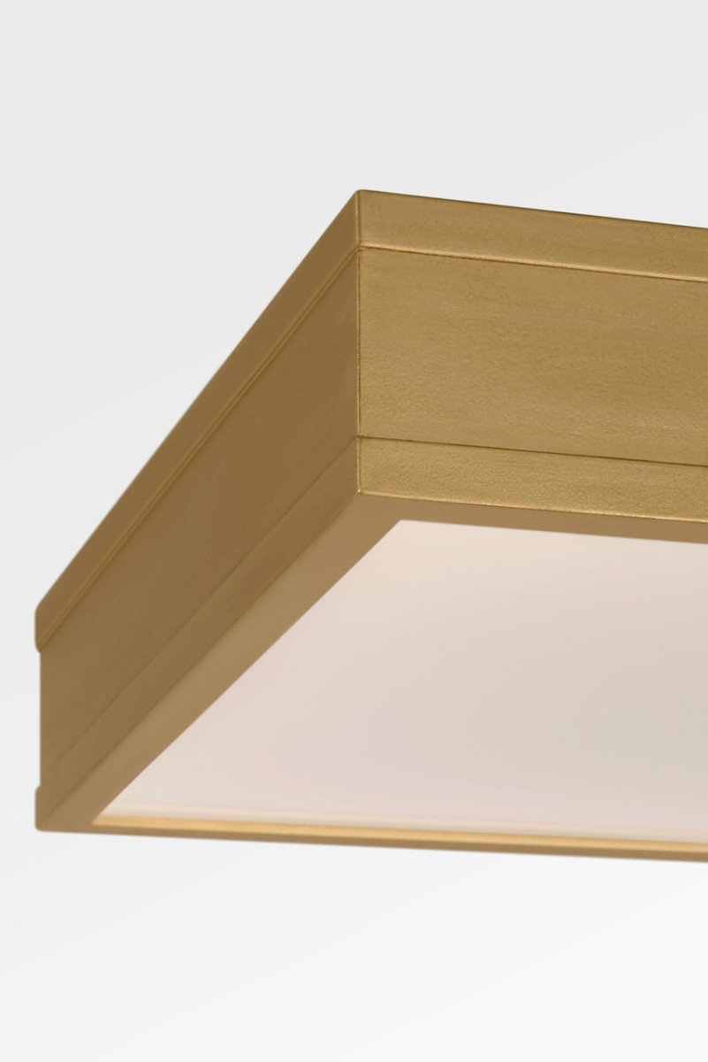 Semi-plafonnier carré Dupont - Nickel poli 12" by Visual Comfort Studio | Luminaires & cie