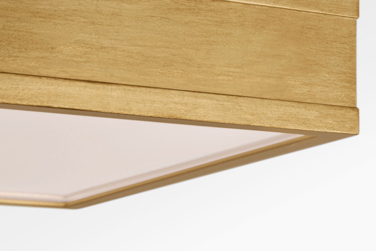 Semi-plafonnier carré Dupont - Nickel poli 12" by Visual Comfort Studio | Luminaires & cie