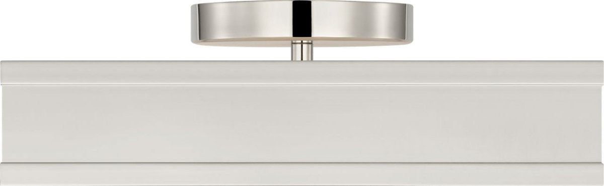 Semi-plafonnier carré Dupont - Nickel poli 12" by Visual Comfort Studio | Luminaires & cie