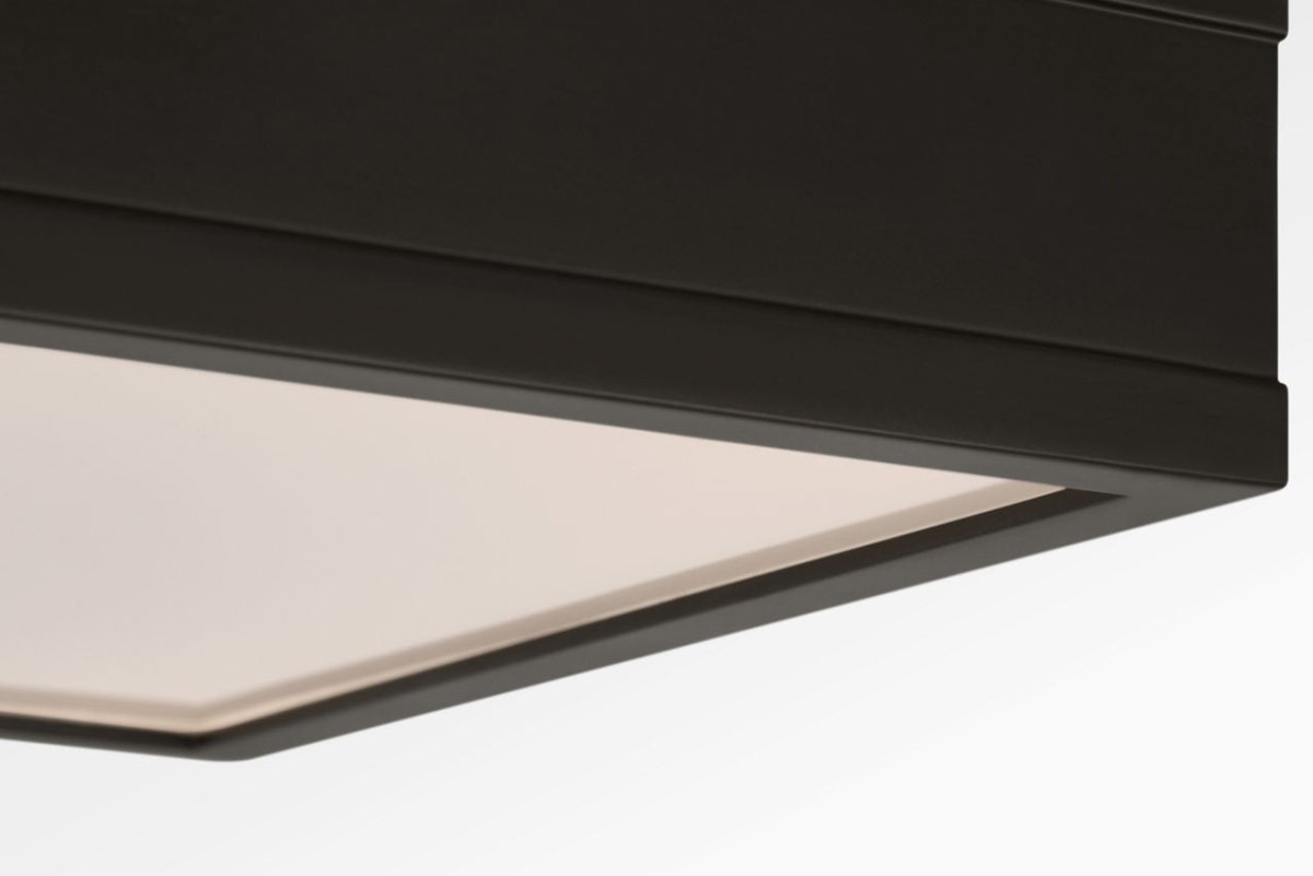 Semi-plafonnier carré Dupont - Nickel poli 12" by Visual Comfort Studio | Luminaires & cie