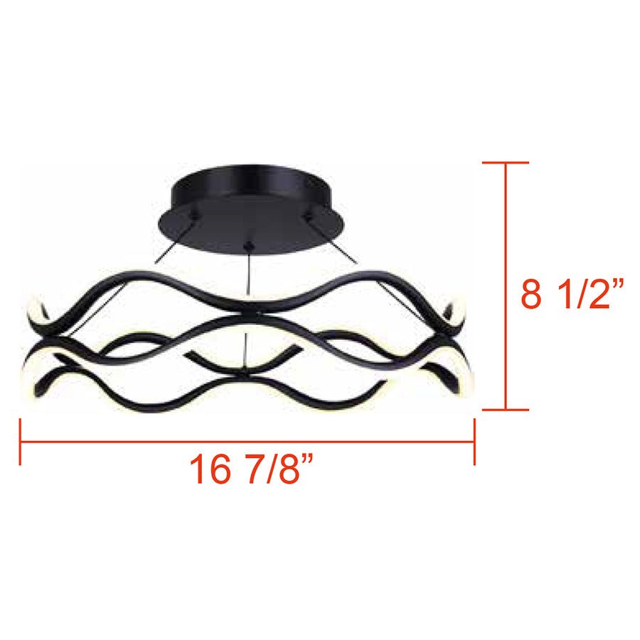 Semi - plafonnier Castra - by Canarm | Luminaires & cie