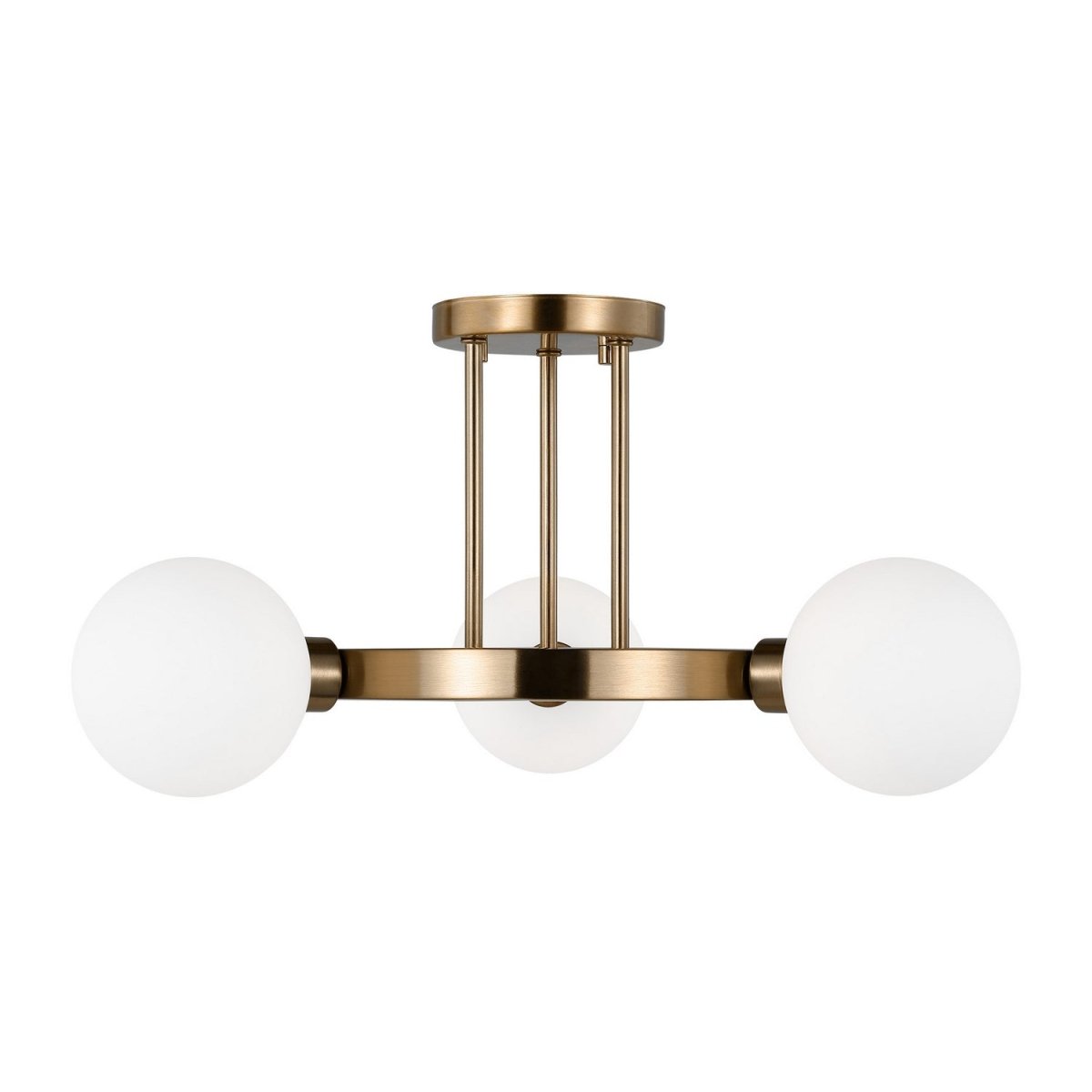 Semi-plafonnier Clybourn - Laiton satiné by Visual Comfort Studio | Luminaires & cie