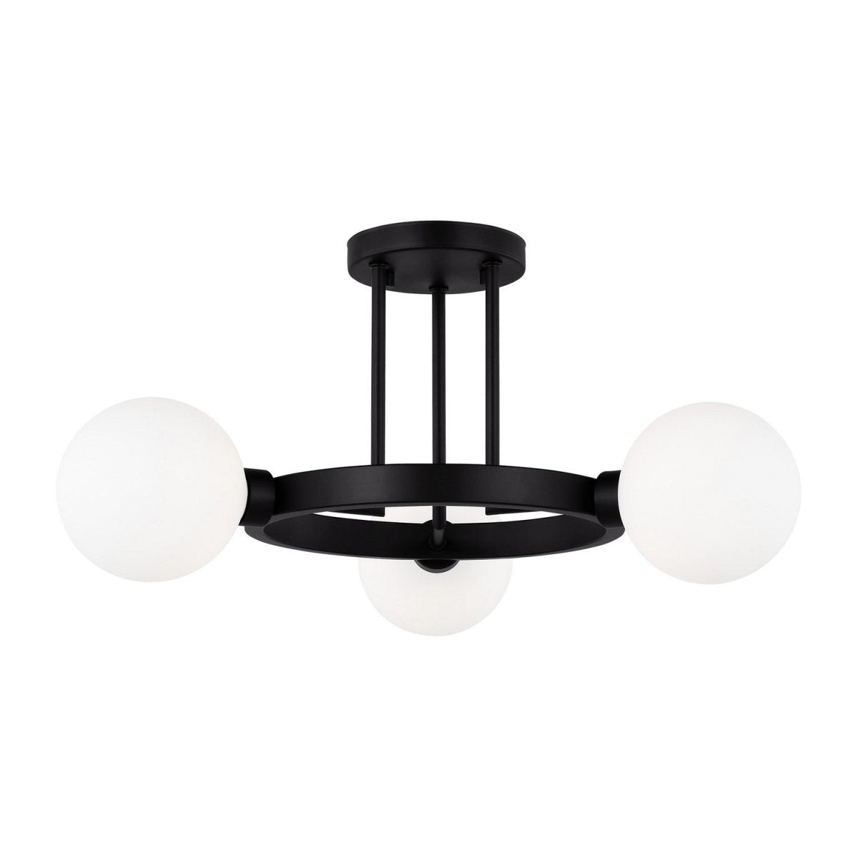Semi-plafonnier Clybourn - Laiton satiné by Visual Comfort Studio | Luminaires & cie
