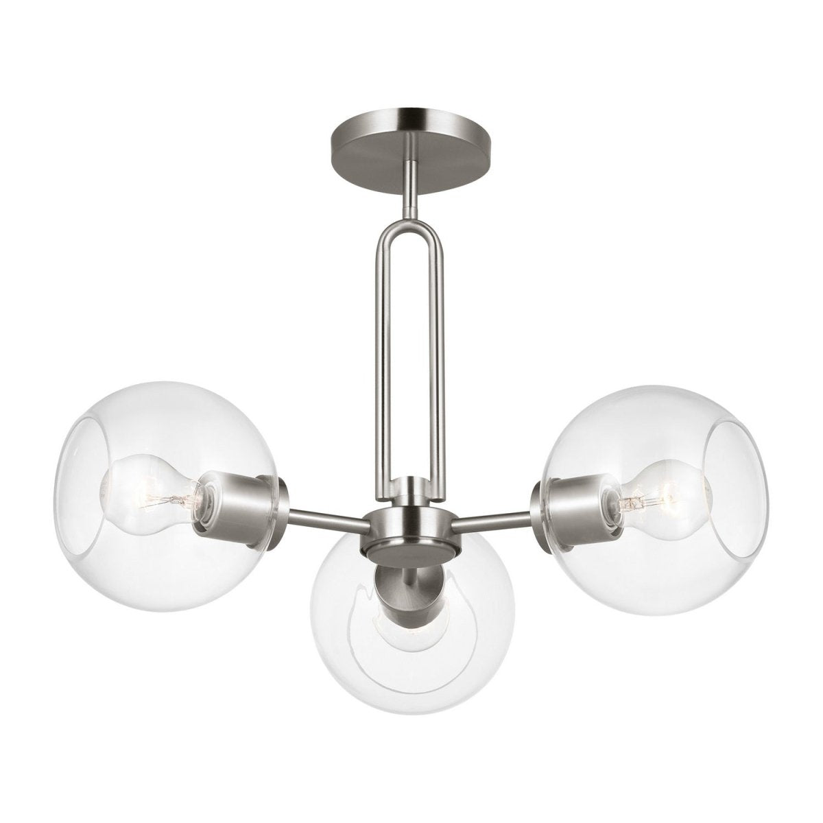 Semi-plafonnier Codyn - Nickel brossé by Visual Comfort Studio | Luminaires & cie