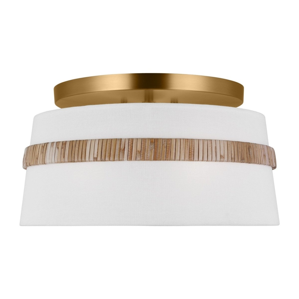 Semi-plafonnier Cordtlandt - Rotin 14" by Visual Comfort Studio | Luminaires & cie