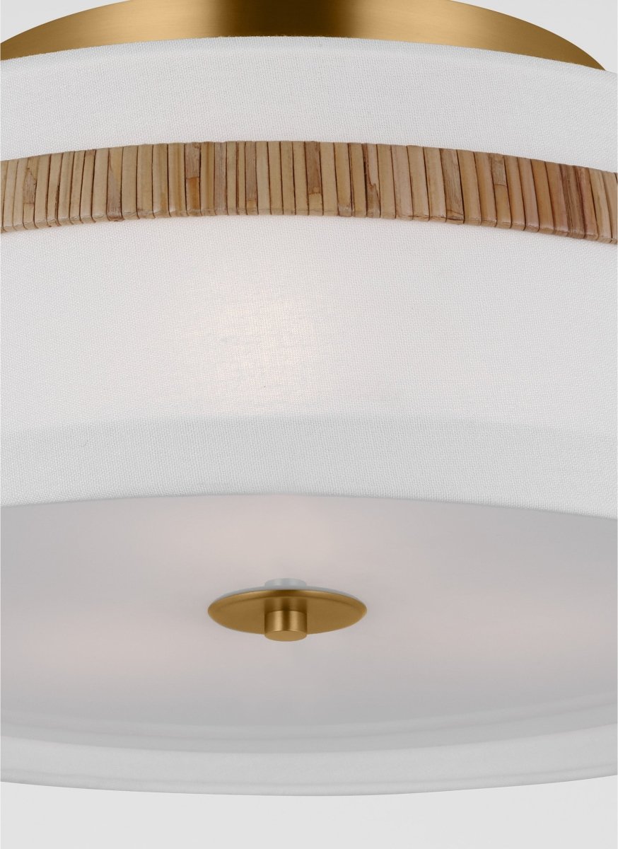 Semi-plafonnier Cordtlandt - Rotin 19" by Visual Comfort Studio | Luminaires & cie
