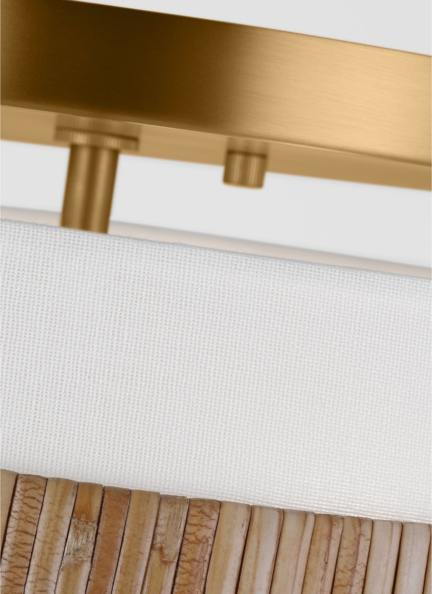 Semi-plafonnier Cordtlandt - Rotin 19" by Visual Comfort Studio | Luminaires & cie