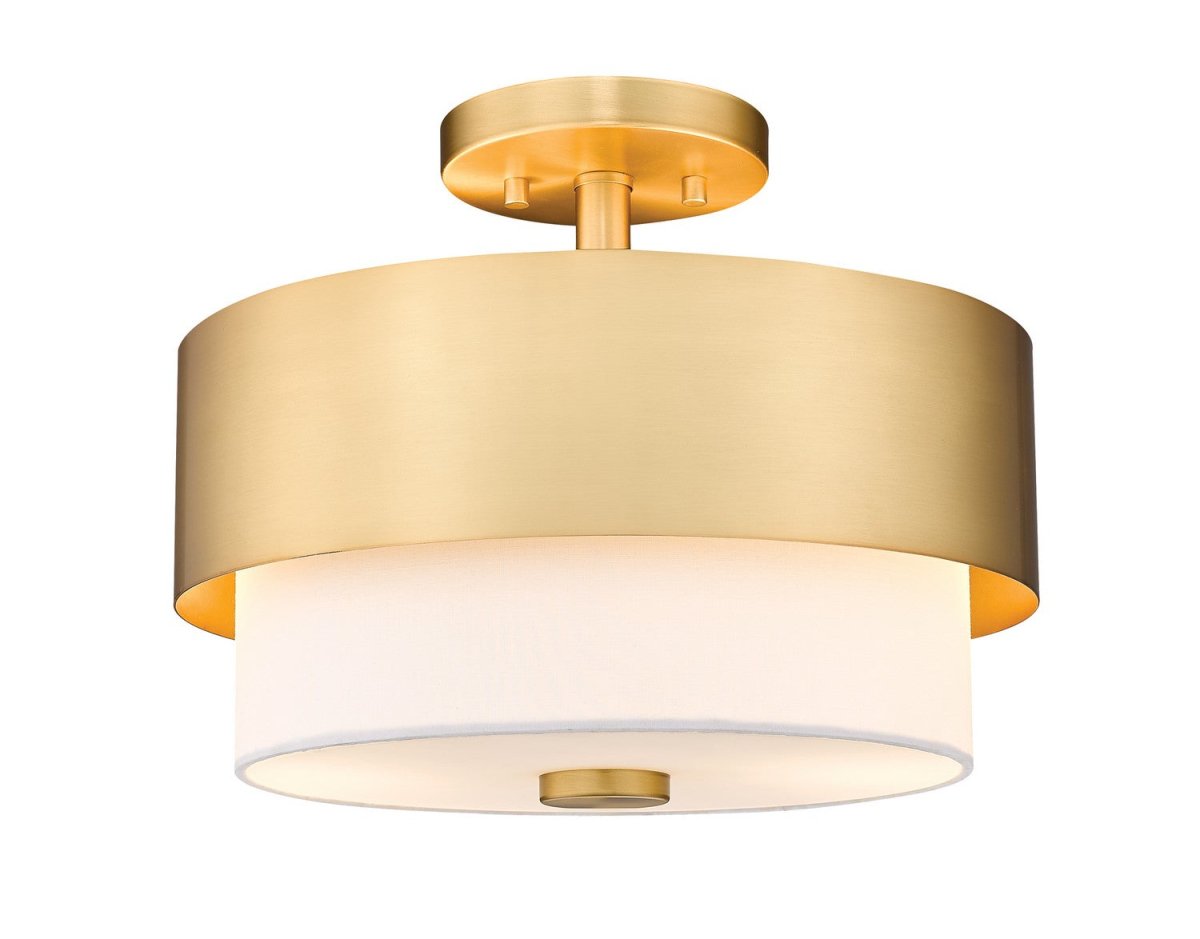 Semi-plafonnier Counterpoint - Or moderne 13" by Z-Lite | Luminaires & cie