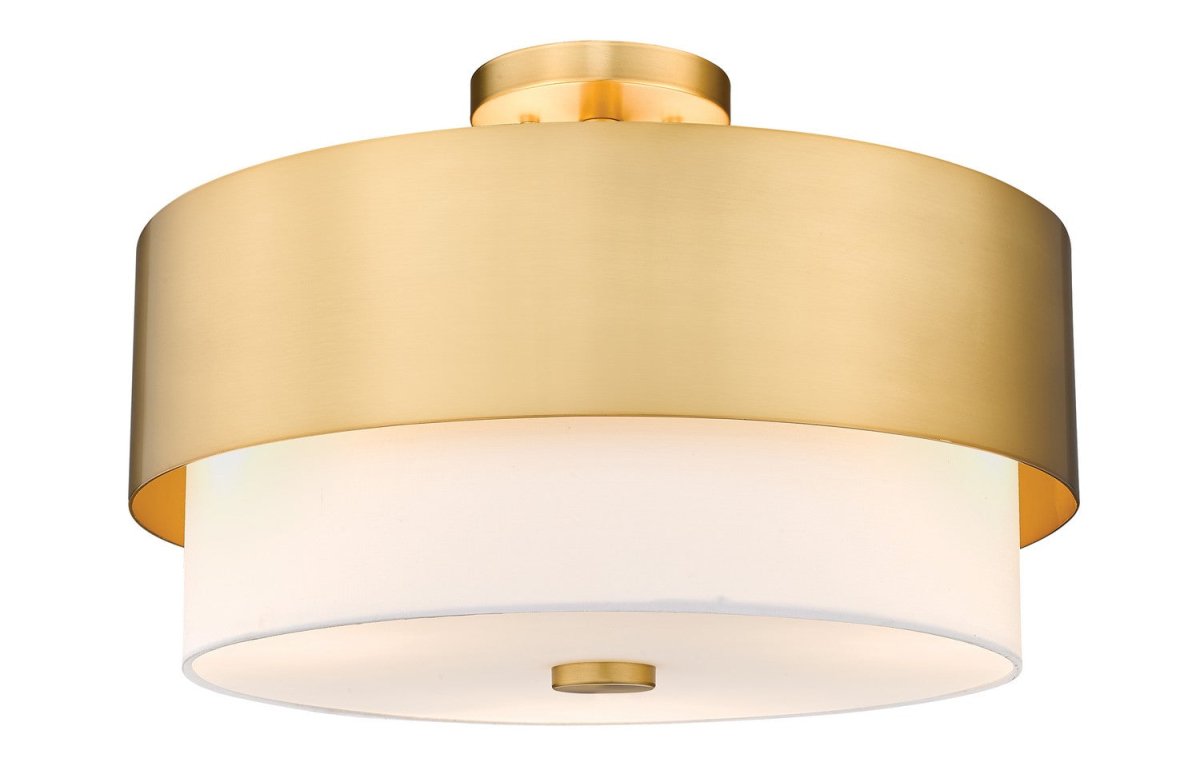 Semi-plafonnier Counterpoint - Or moderne 18" by Z-Lite | Luminaires & cie