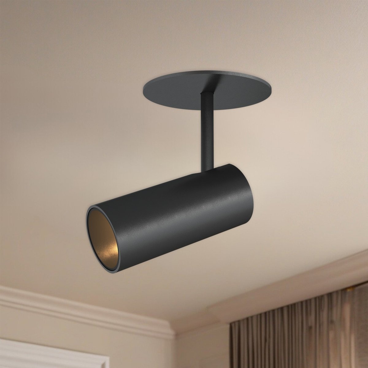 Semi - plafonnier Downey - Noir 2 3/8" 4 1/4" by Kuzco Lighting | Luminaires & cie
