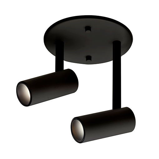 Tête de rail Downey Noir, 4 3/8", 6 1/4" – Kuzco Lighting