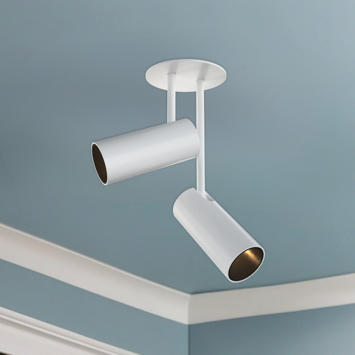 Tête de rail Downey Blanc, 2 3/8", 6 1/4" – vue 2