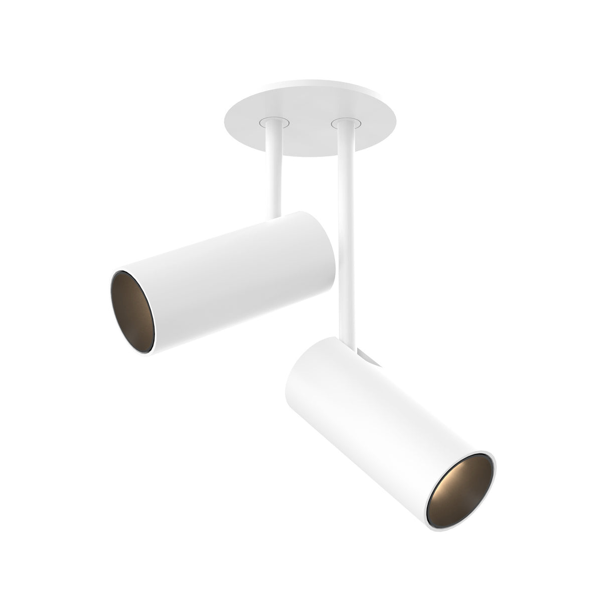 Tête de rail Downey Blanc, 2 3/8", 6 1/4" – Kuzco Lighting