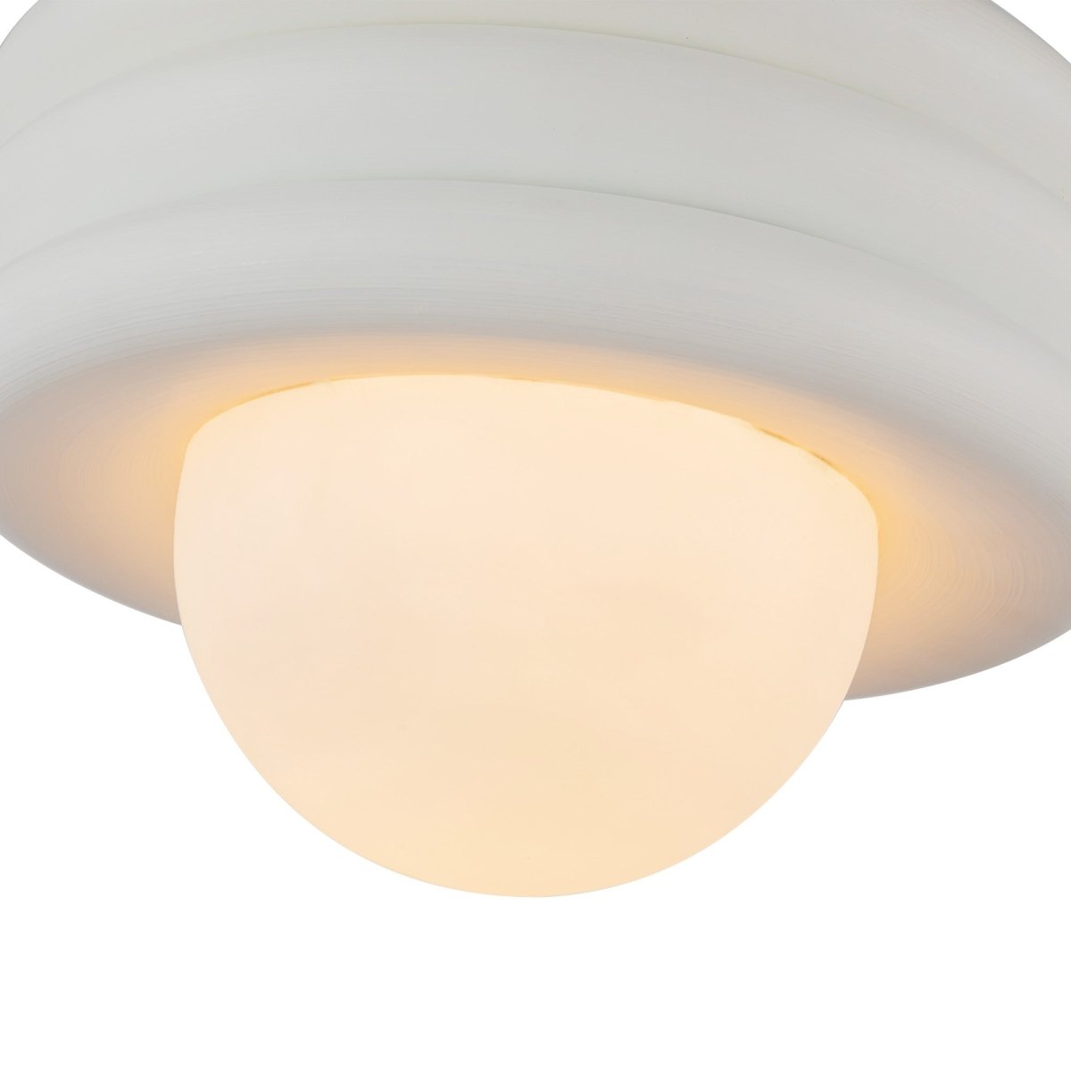 Semi - plafonnier Harvey - Blanc antique by Alora Lighting | Luminaires & cie