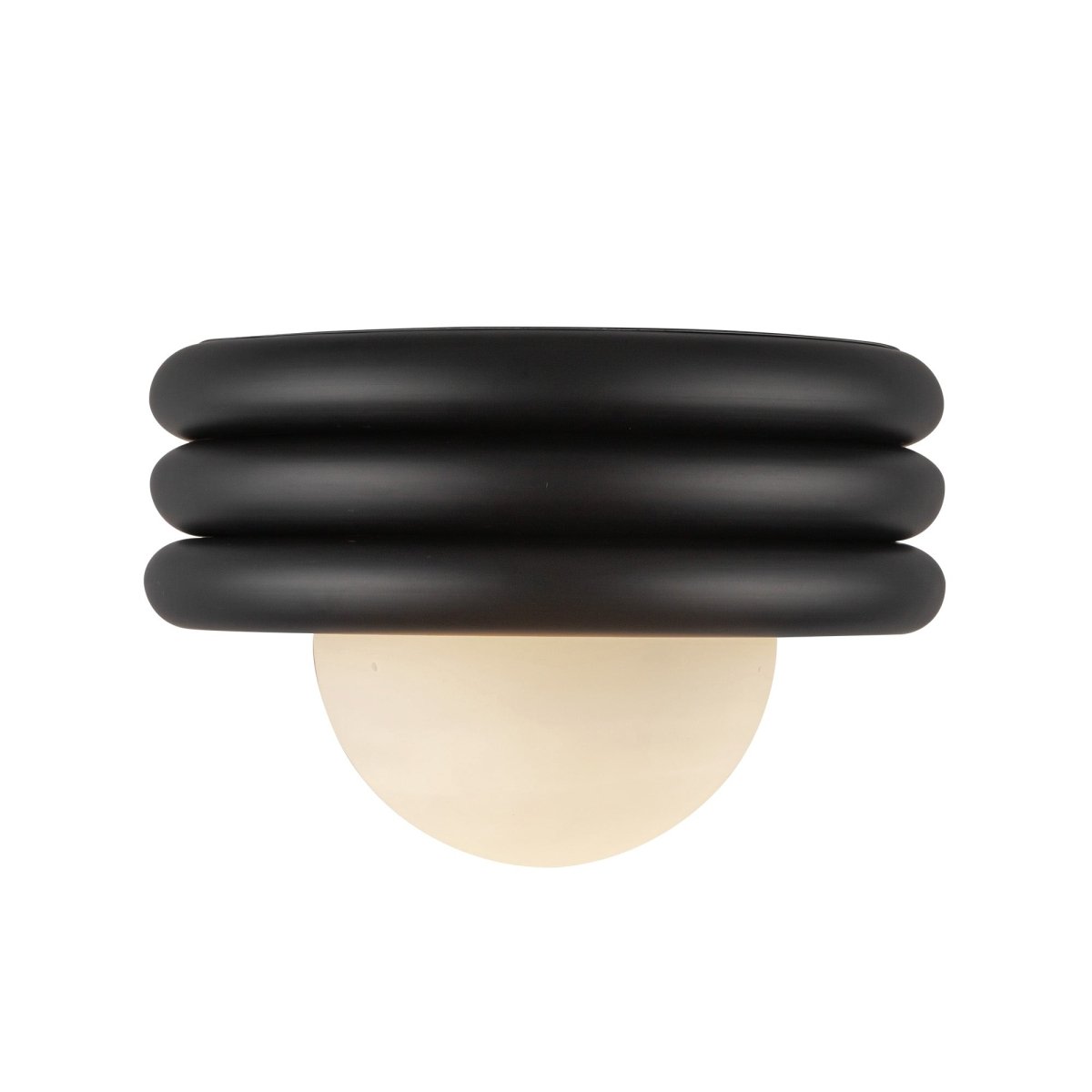 Semi - plafonnier Harvey - Noir mat by Alora Lighting | Luminaires & cie