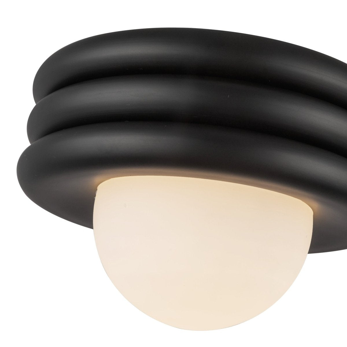 Semi - plafonnier Harvey - Noir mat by Alora Lighting | Luminaires & cie